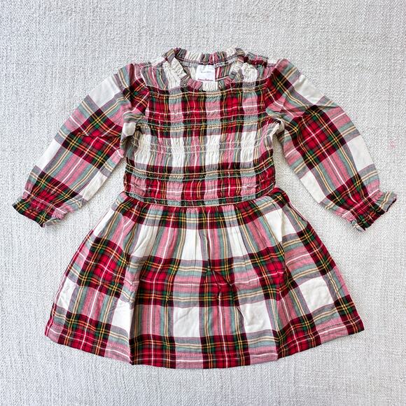 NWT Hanna Andersson Red Plaid Viscose Dress 2T - Picture 1 of 8